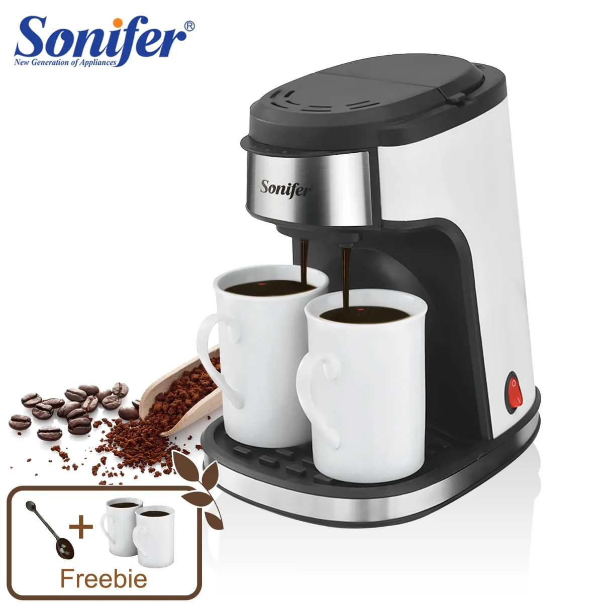 Revolutionize Your Mornings: Automatic with Double Ceramic Cups